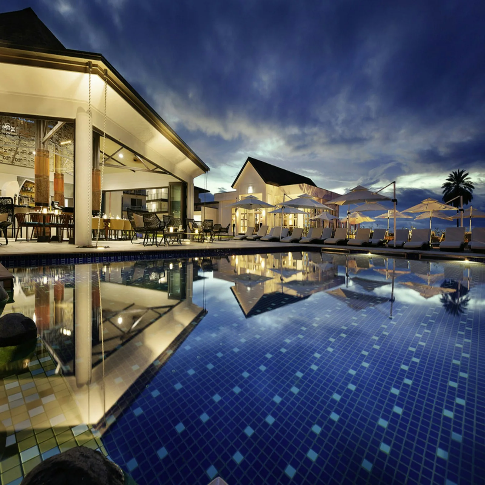 Suasana resort tropis