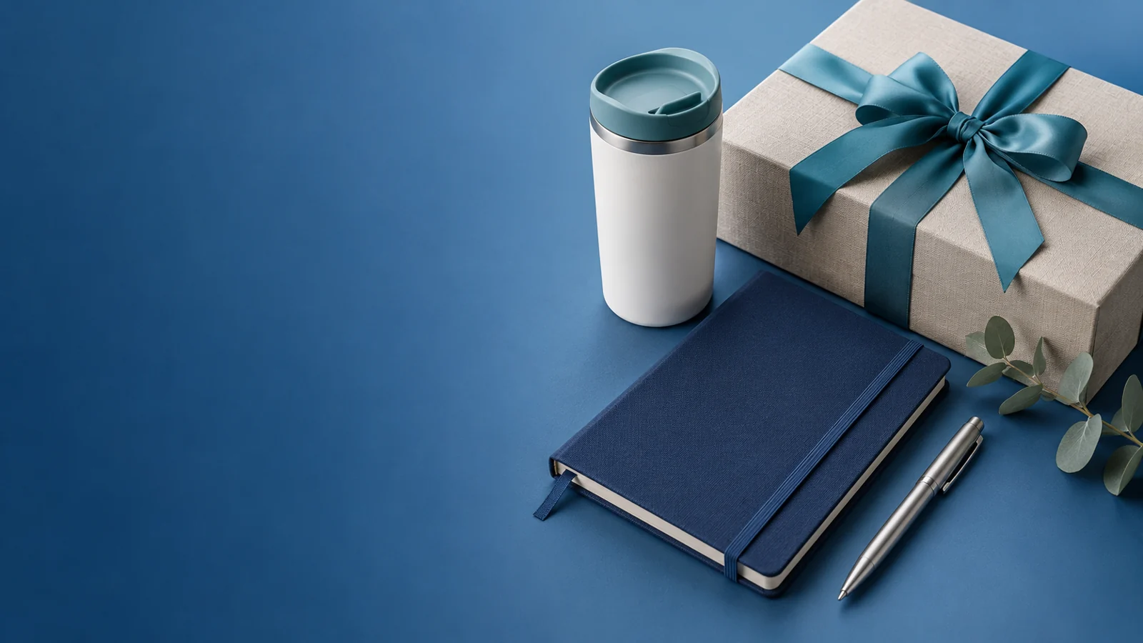 Gift set notebook dan tumbler dengan kotak hadiah